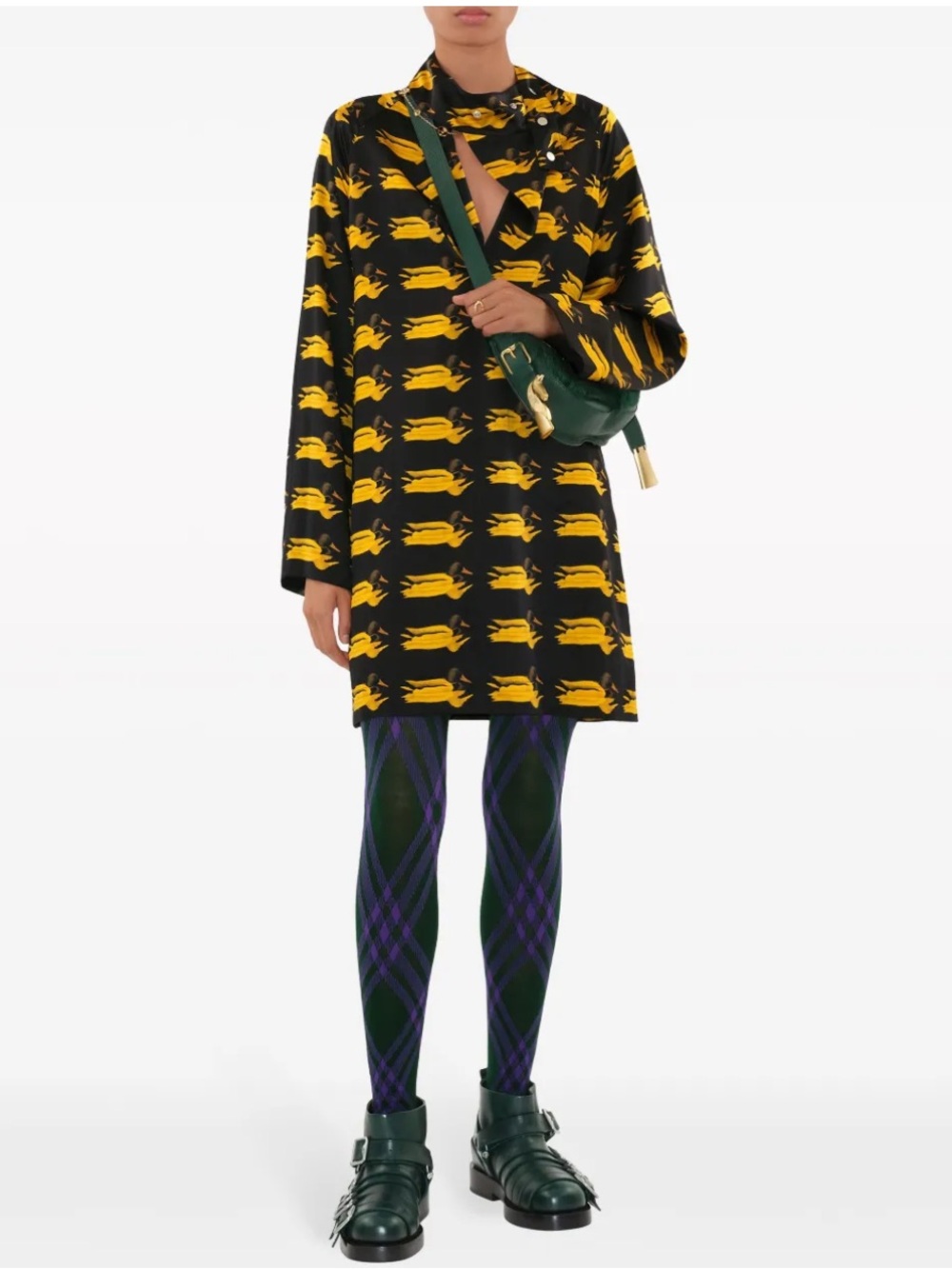 Burberry Silk Dress. Burberry Pear IP Pattern Silk Mini Dress. Lucky Duck Dress.